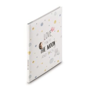 Hama Babydagboek Love You To The Moon And Back 22x29 cm 44 Ge&iuml;llustreerde Pagina's