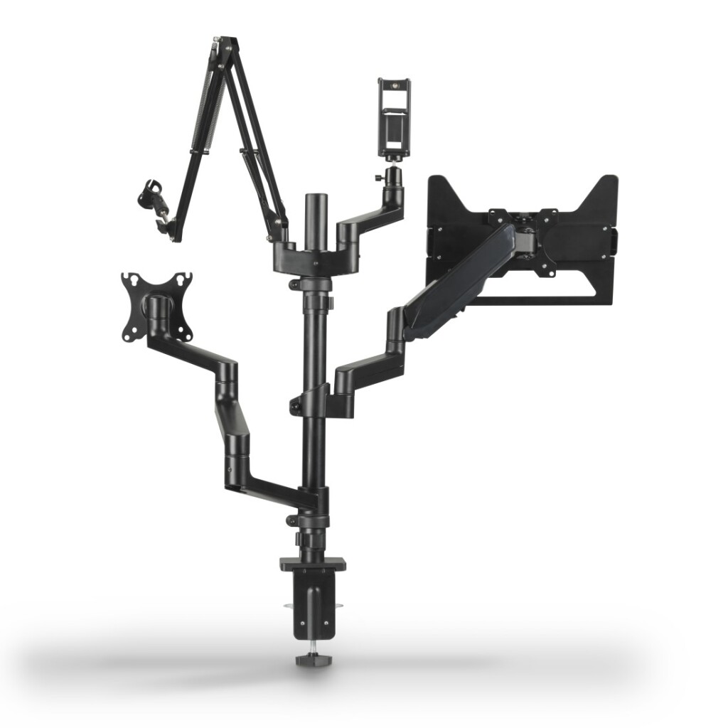 Hama Monitorhouder voor Streaming-Setup 4 Armen Zwart - Afbeelding 2