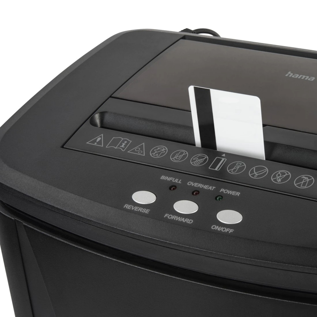 Hama Safe Auto M1200 Papiervernietiger met Veiligheidsniveau P4 T4 E3 Zwart - Afbeelding 3