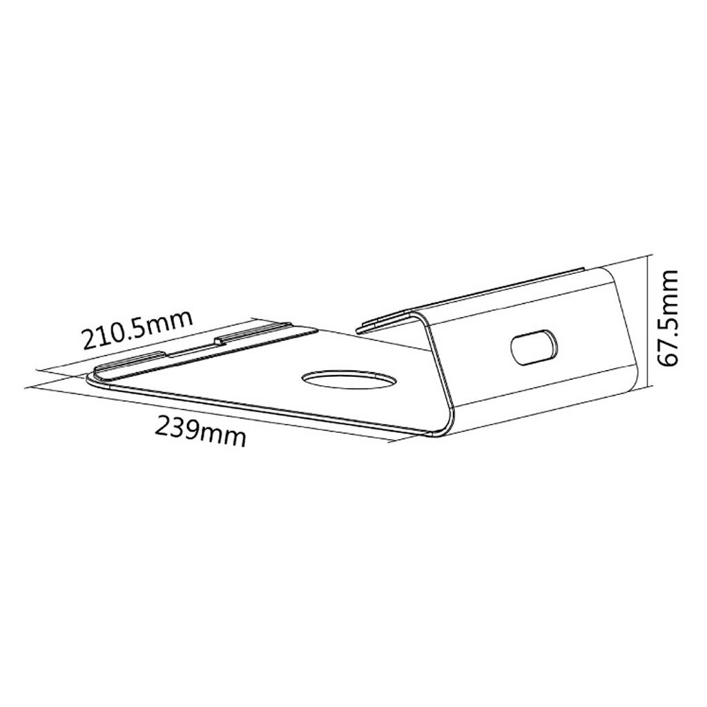 New Star Products NSLS025 Notebook Steun RVS - Afbeelding 3