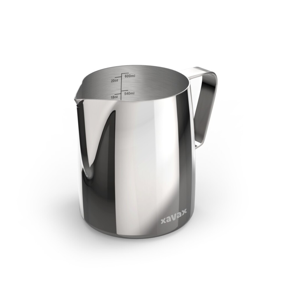 Xavax Barista Melkkannetje 600 ml + Latte Art Pen RVS - Afbeelding 2