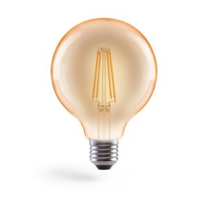 Xavax LED-Gloeidraad Vintage Bol Dimbaar E27 650lm 8W Warm Wit