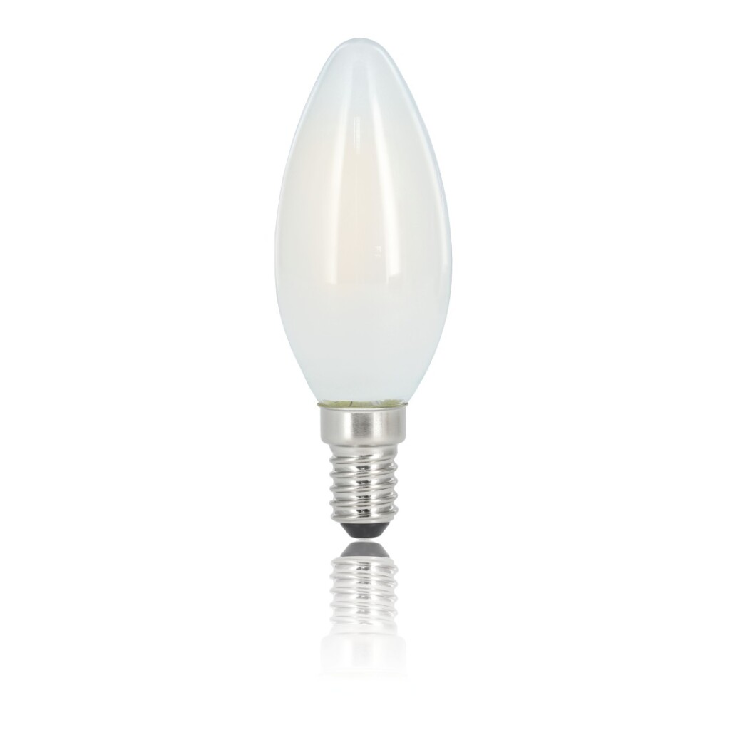 Xavax Led-gloeidraad E14 470lm Verv. 40W Kaars Warm Wit Mat RA90 Dimbaar - Afbeelding 2