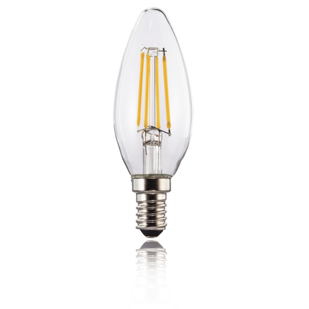 Xavax Led-gloeidraad E14 470lm Verv. 40W Kaarslamp Warm Wit Helder 2 Stuks - Afbeelding 2
