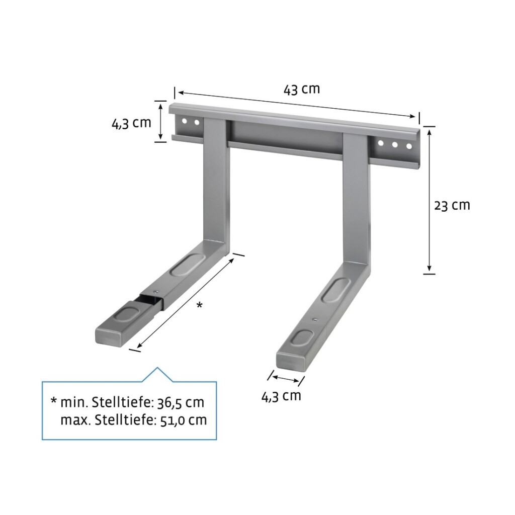 Xavax Muurbeugel Magnetron Zilver - Afbeelding 2